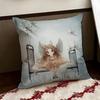 MMrs MMighetto Print Cushion Cover Reversible Soft Durable Pillow Cover Home  Car MultiScene Use for Daily Comfort