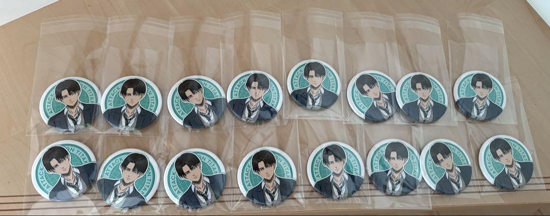 

[USED] Final Attack on Titan Levi Can Badge 16 pieces School Uniform Medicos
