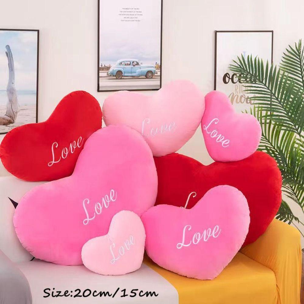 for  Birthday Heart Plush Pillow Heart Shape Stuffed Pillow New Soft Pillow