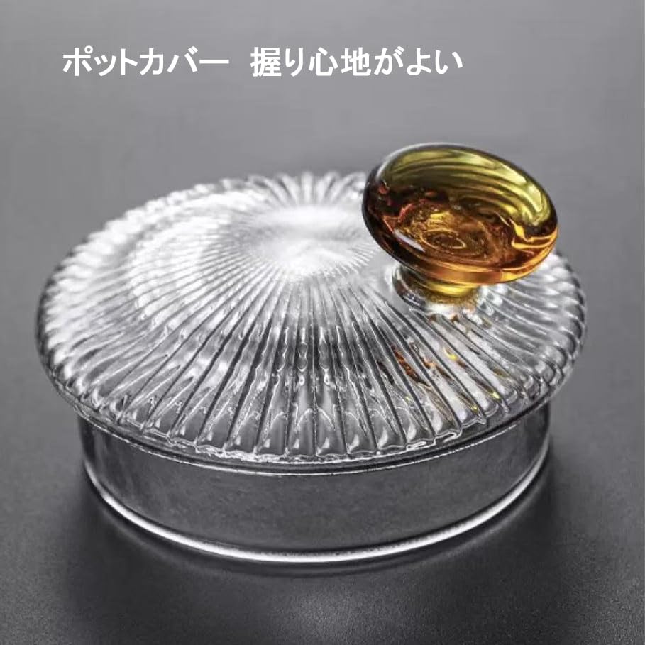 500ml Glass Teapot, Heat-Resistant, with Filter, Tea Water Separator, Easy Pour, Handle, Transparent, Oven, Microwave, and Dishwasher Safe, Stylish