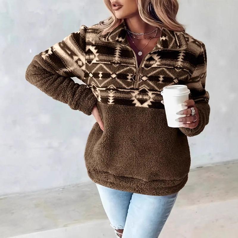 JKASHDK Women's Fashion Casual Spring Autumn Long Sleeve POLO Neck Blouses & Shirts