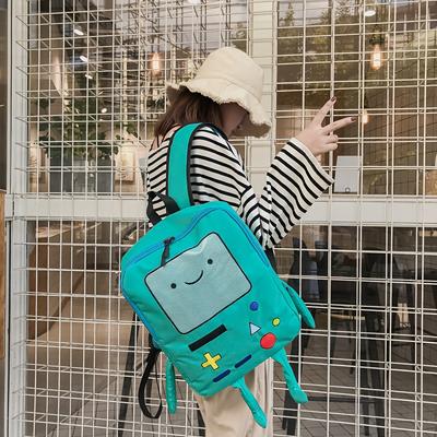 Kreativní batohy s designem robota pro dívky, vtipný batoh se vzorem herní konzole pro ženy, roztomilý kreslený plátěný batoh cestovní taška