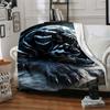 1pc Black Panther Print Blanket Lightweight Blanket Throw Blanket For Sofa, Bed, Travel, Camping, Livingroom, Office, Couch, Chair yy251010051