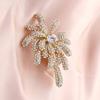 Women Brooch High-Gloss Rhinestone Inlay Sparkling Irregular Shape Lapel Pin Non-Slip Buckle Scarf Badge Clothing Sweaters Collars Bags Accessories
