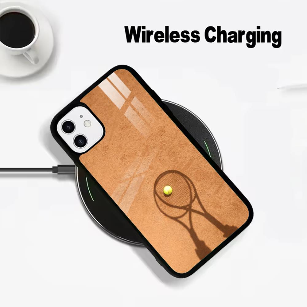 Popular Sport - Tennis Phone Case For IPhone17 16 15 14 13 12 11 Pro Max 16/15/14Plus Wireless Charger Cover Funda