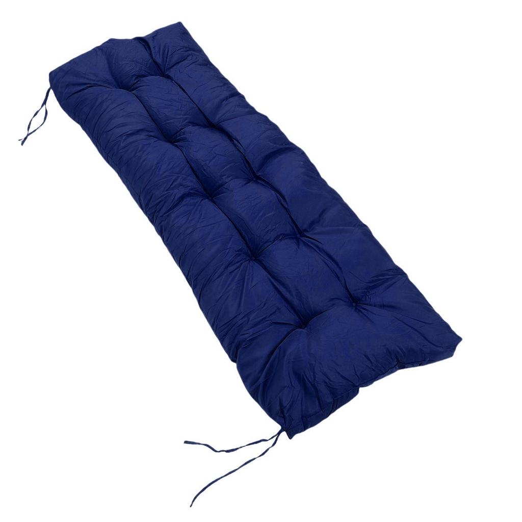 Bankkissen Regendicht Sonnenschutz PP Baumwolle Polyester Schwamm 2-Sitzer Bankauflage für Innen Außen Marineblau