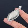 Halloween Deal Fossil Coral Stone 925 Silver Mother Elegant Wedding Boho Pendant