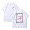2025 Summer Japanese cartoon Harajuku T-shirt Printed Men's Street Short sleeved Sports T-shirt