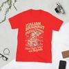 Unisexs Italian Brainrot Pizza Meme Mozzarella Overload T Shirt Cotton Clothes Awesome Short Sleeve Round Collar Tees Tshirts