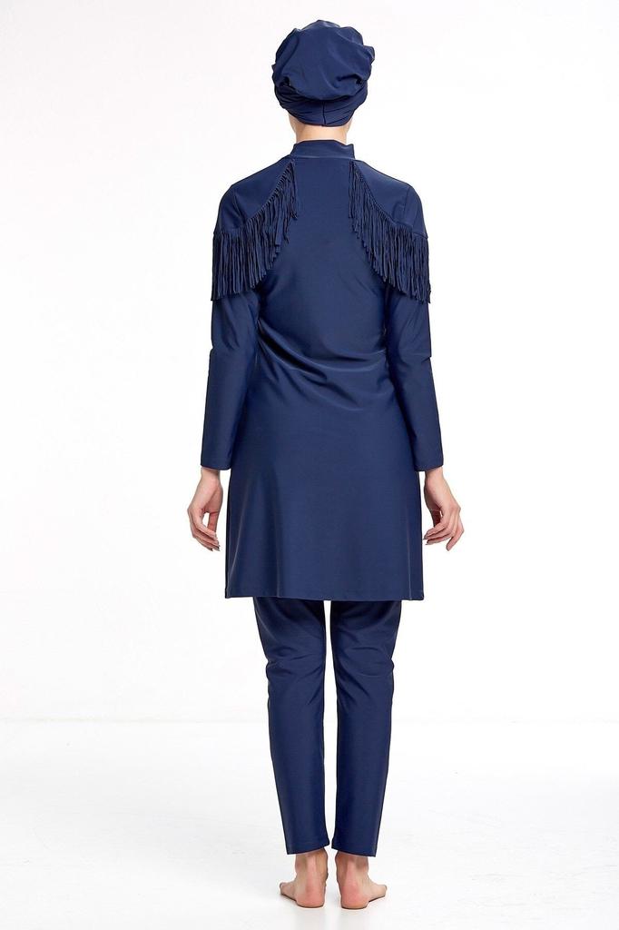 Muslimischer bescheidener islamischer Burkini-Strand-Schwimmanzug für Damen, Bademode, Hijab, Strandmode, Badeanzug 