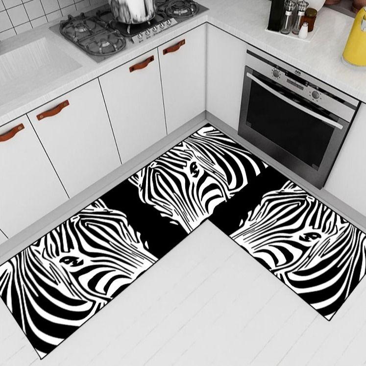 Home Kitchen Floor Mat Anti Slip Water Absorbing Entrance Door Floor Mat Bathroom and Toilet Floor Mat