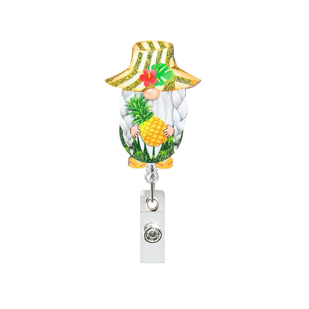 Hawaii Badge Holder Convenient Dwarf Acrylic Badge Reel Nurse Badge Reel Versatile Alligator Clip Id Holder For Exhibition Id