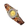 Women Quartz Luxury Crystal Flower Bracelet Watch