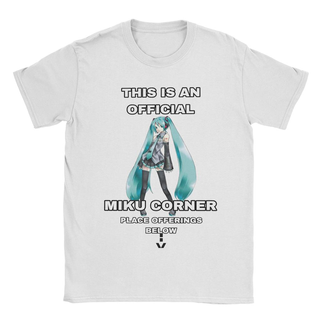 Hatsune Miku T Shirt Unisex Unisex Cotton Vintage Tshirt Round Collar Anime Tees Short Sleeve Clothes Gift Idea