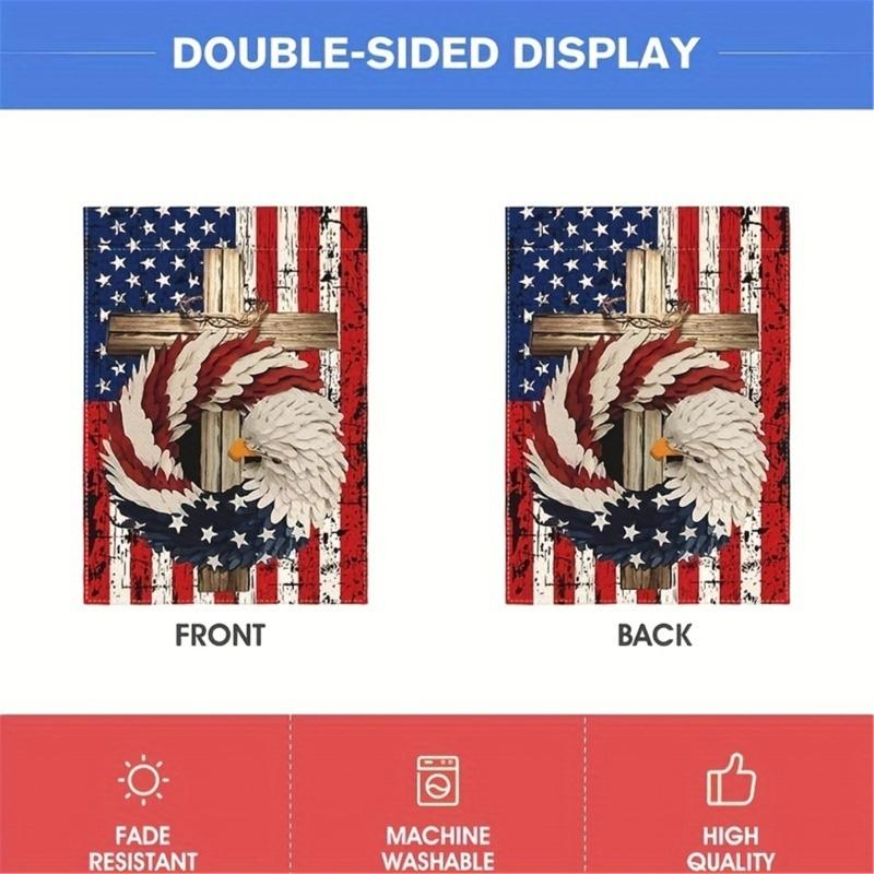 American Garden Flag Independence Memorial Day Yard Flag Outdoor Decorations