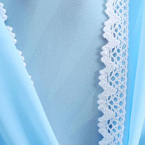 Women Summer Shawl Large Size Solid Color Lace Thin Coat Slim Elegant Versatile Chiffon Sunproof Cardigan