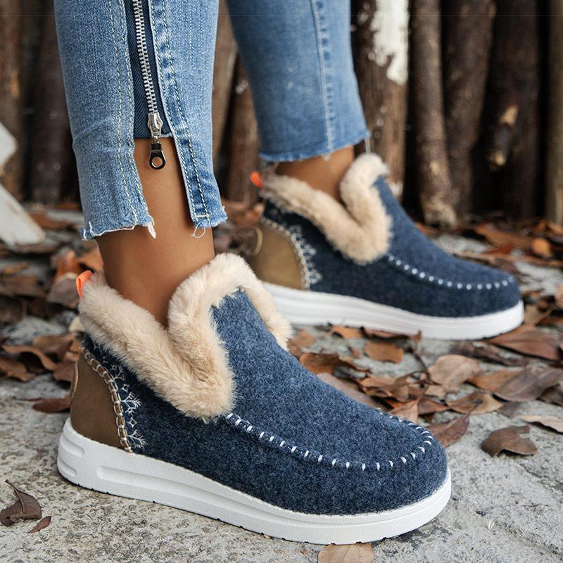 Women Boots Women's Ankle Boots For Winter Shoes Woman  Fur Botas Mujer Keep Warm Booties Female Snow Boots Winter Footwear