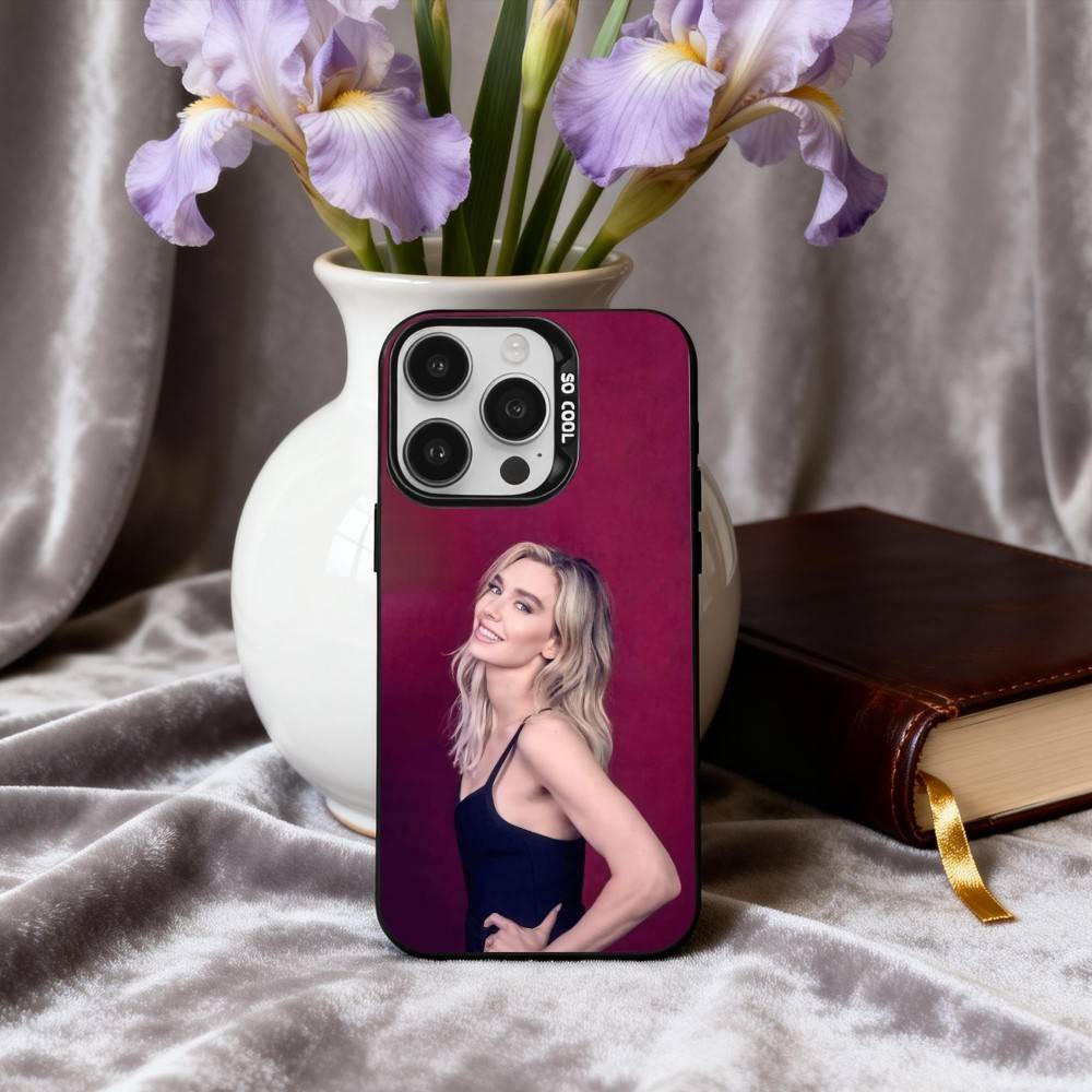 

COOL V-Vanessa K-Kirby Actress Phone Case For iPhone17,16,15,14,13,12,11 Plus,Pro Max Candy Silver Plated Inside Cover iPhone16se4