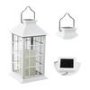 Lampka Ogrodowa Solarna Led Latarenka 27Cm Biała