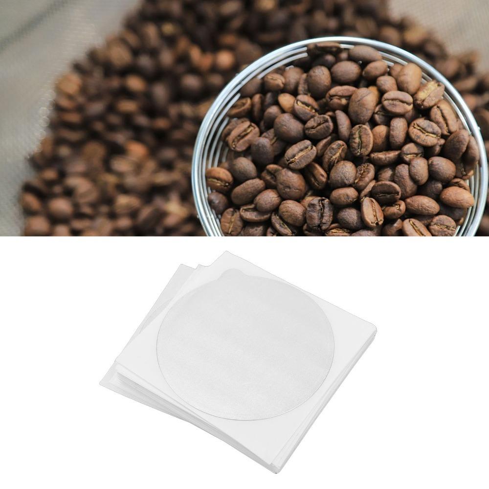 50pcs set White Aluminum Foil Lids Self-Adhesive Coffee Capsule Seals Yogurt Cups