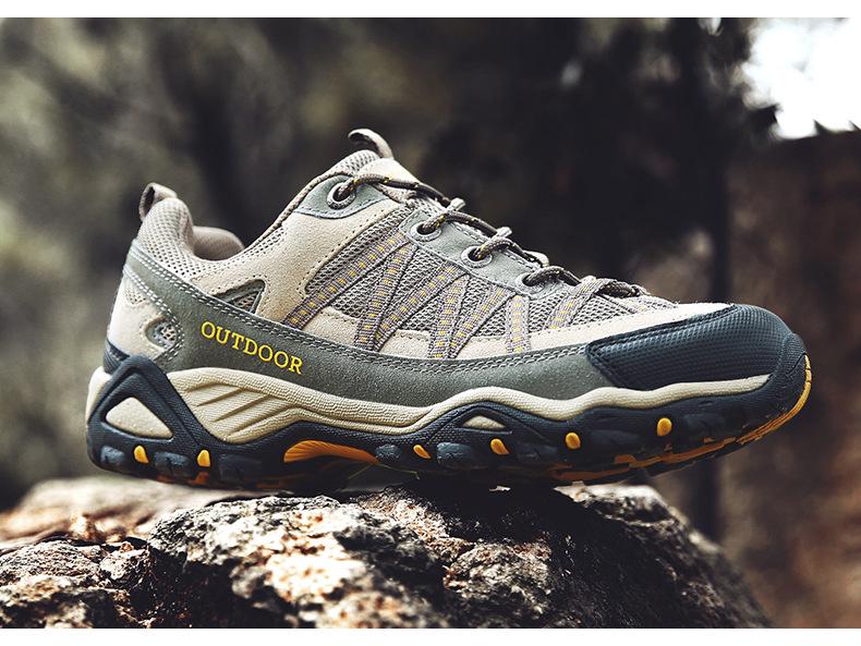 Seven-Color Non-Slip Casual Hiking Shoes - Breathable, Wear-Resistant, Low-Top, Four Seasons Outdoor Footwear