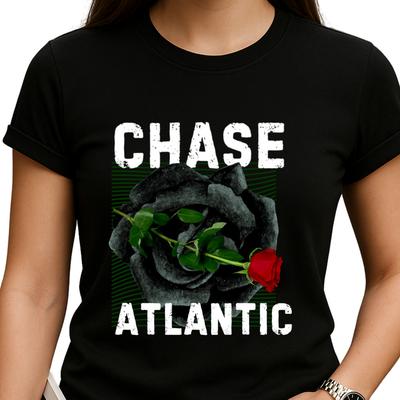 Chase Atlantic Rose T-Shirt  Band Merch Graphic Tee  100% Cotton