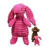 Good Friends Animal Stress Relief Lack of Exercise Dog Toy Chewing Toy Stuffed Toy Makes Sound Teeth Brushing Present Gift Small Dog (Rabbit)