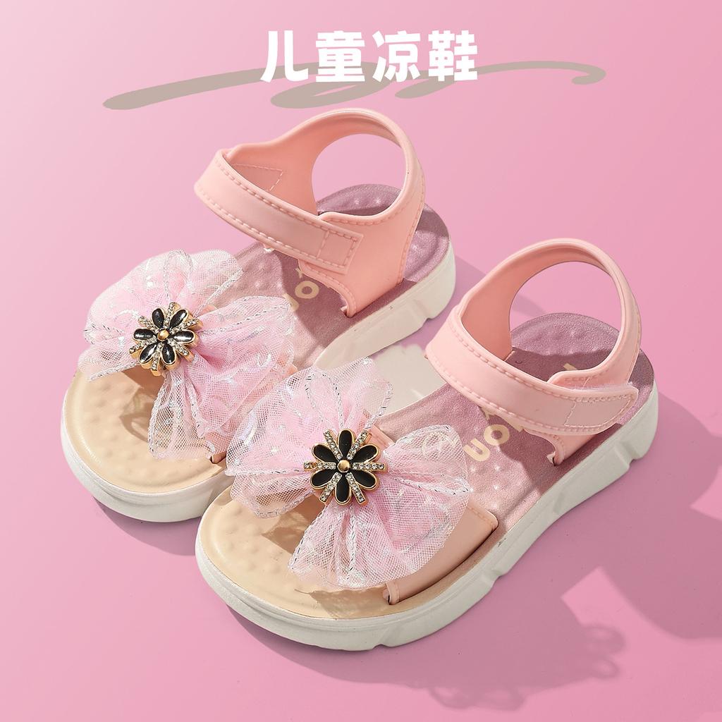Children's Sandals Summer Girls Soft-soled Princess Baby Non-slip Beach Student Plastic Shoes