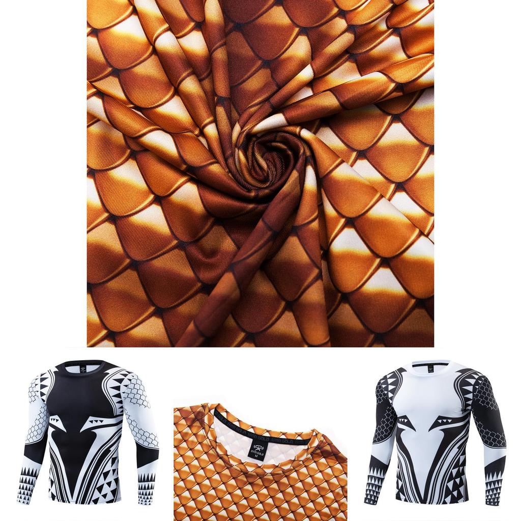 3d Printed Men's Gym Tights Sport Compression T-shirt With O-neck**