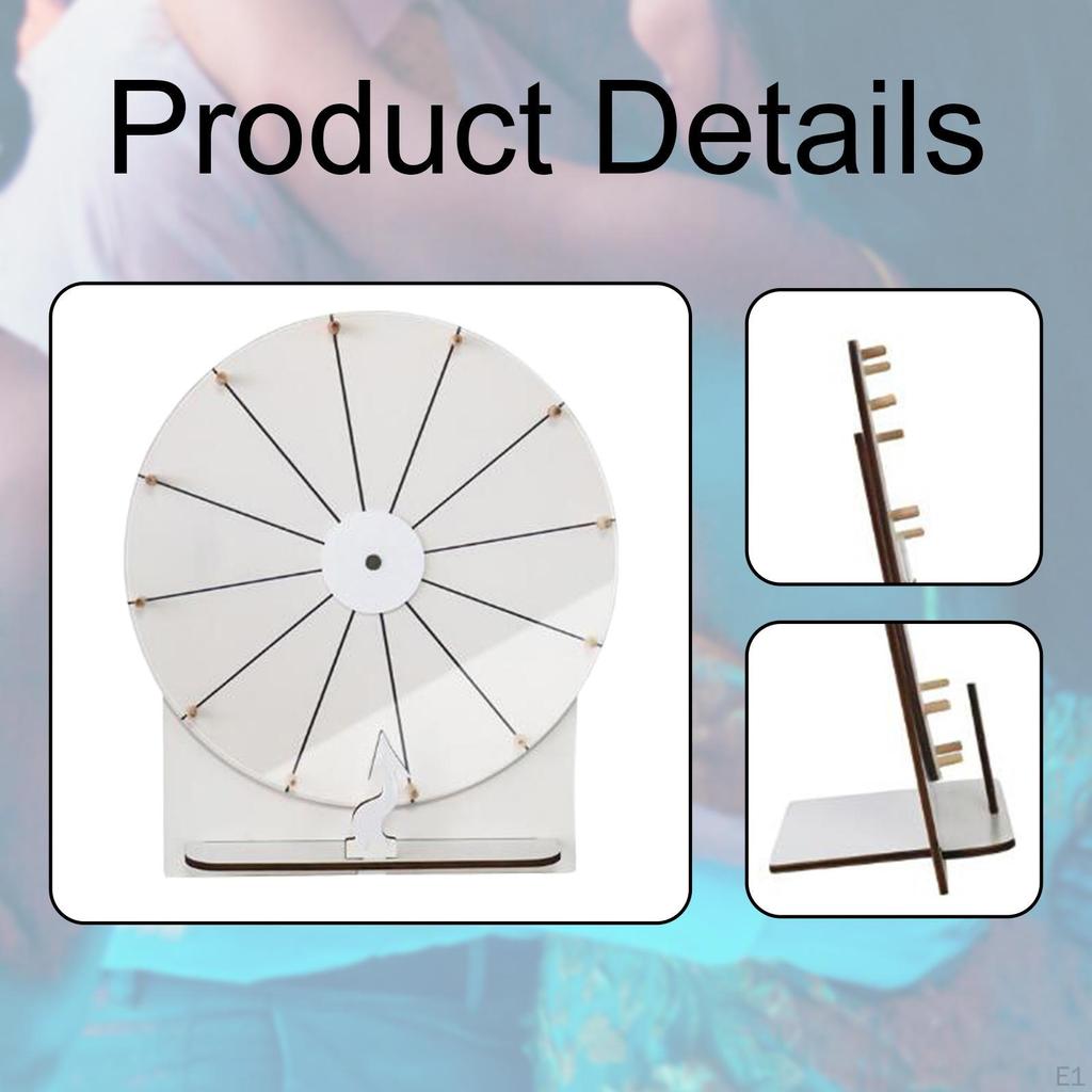 Επιτραπέζιος Τροχός Ρουλέτας Βραβείων με Βάση Διαγράψιμος Ακρυλικός Επαναχρησιμοποιήσιμος Φορητός για Αίθουσα Διδασκαλίας