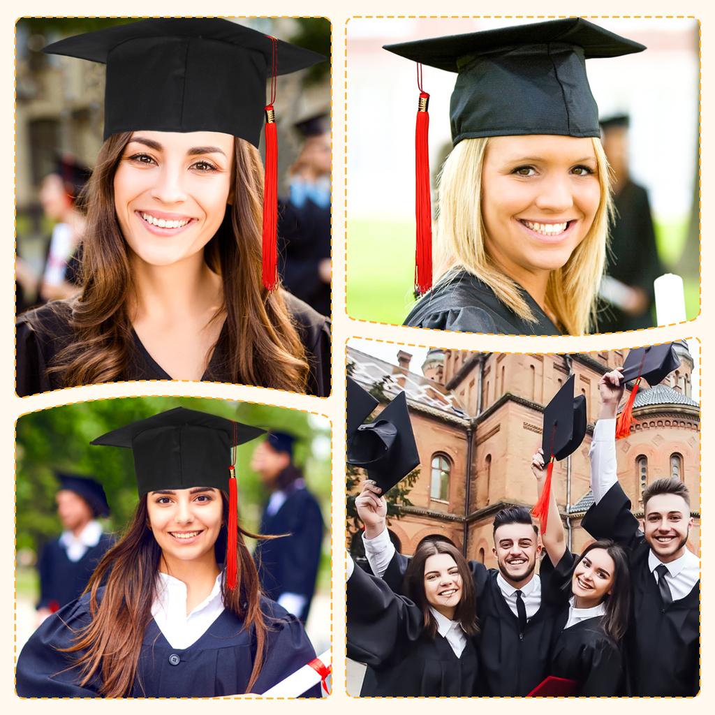 Akademischer Hut Einheitsgröße Akademie Souvenir Kappen Cosplay Zubehör Ornament DIY Partyzubehör Unisex Abschluss Hut