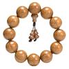 Handcrafted Six-Lobed Dragon Wood Buddhist Beads Rosary, 20mm
