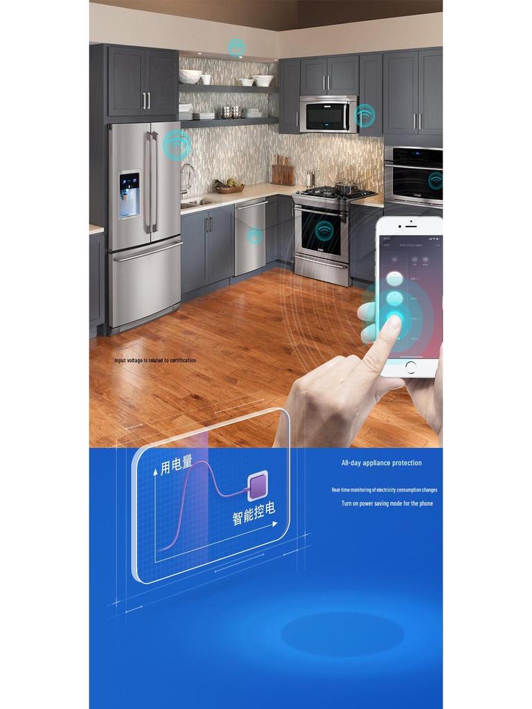 Tuya Smart WiFi Power Strip with USB and High-Power Air Conditioner Compatibility