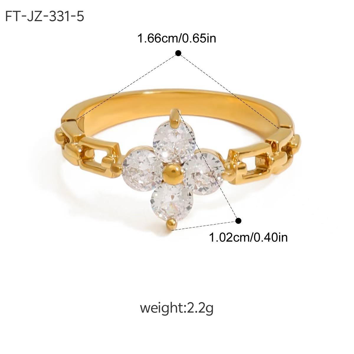 

2026 European and American strap ring titanium steel does not fade women s niche design ring jewelry no. 6