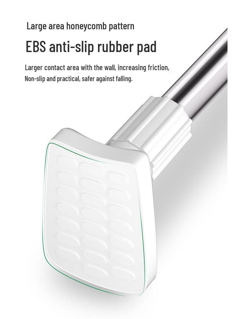 Telescopic Rod: Punch-Free Clothes & Curtain Rack for Balcony