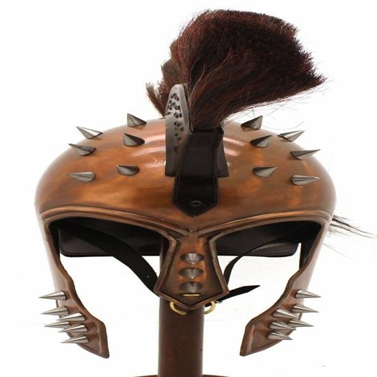 Medieval Spartan Helmet 18 Gauge Steel Knight Armor Helmet Combat Helmet  Reconstruction