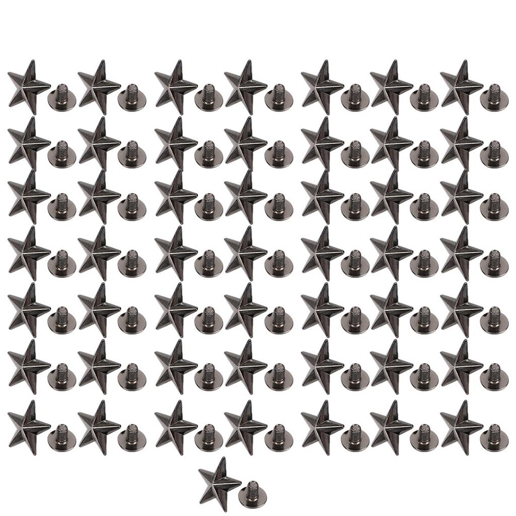Star Shape Rivet Crafts Stud Button Zinc Alloy Rivet for Shoes Bags Clothing Decoration