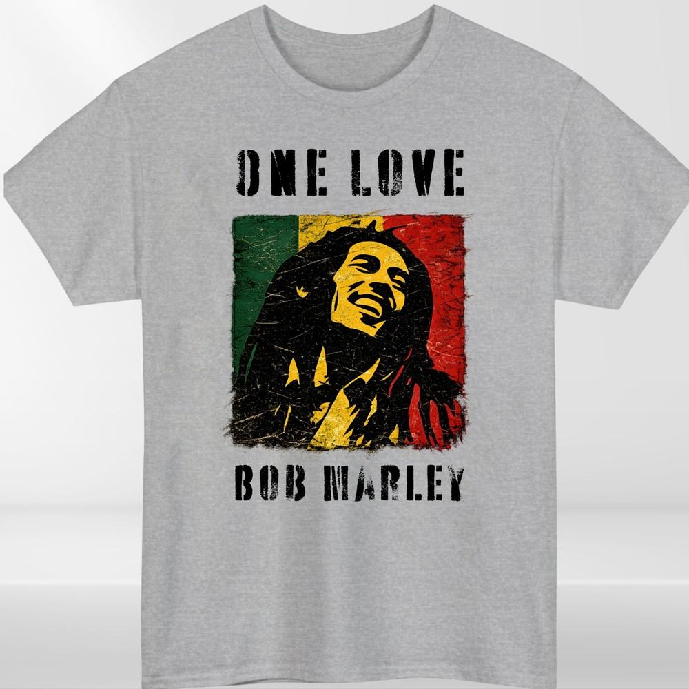 Koszulka Reggae One Love z grafiką inspirowaną dumą Jamajki, unisex, casualowa