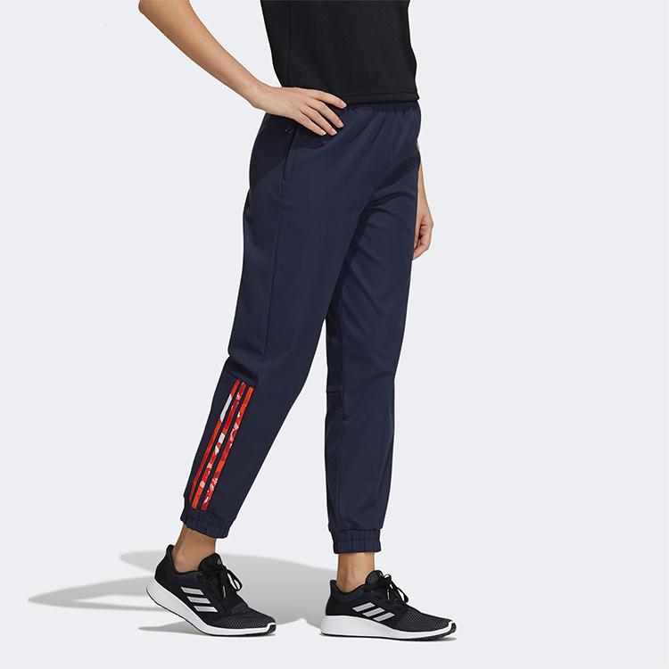 Adidas Training Casual Tapered Sports Pants Women Bottoms Dark-Blue GT6482