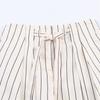 Spring 2026 Striped Fluffy Sleeve Shirt with Pleated Pants Set