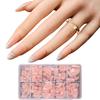 600x Almond False Nails Press On Nail French Tip False Nails  Ballerinas Full Cover Stick On Nail Manicures Supplies
