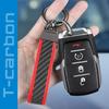 T-carbon Echter Carbon Auto Schlüsselanhänger, Auto Schlüsselanhänger, Schlüsselanhänger, Stilvoll, Fahrrad Schlüsselanhänger, Schlüsselanhänger, Auto Schlüssel Zubehör, Rot