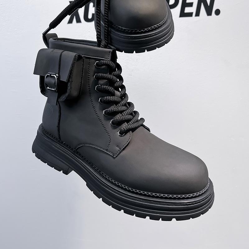 Martin boots men's 2024 new high-top rhubarb boots retro and old thick-soled tooling boots versatile boots 7779-A