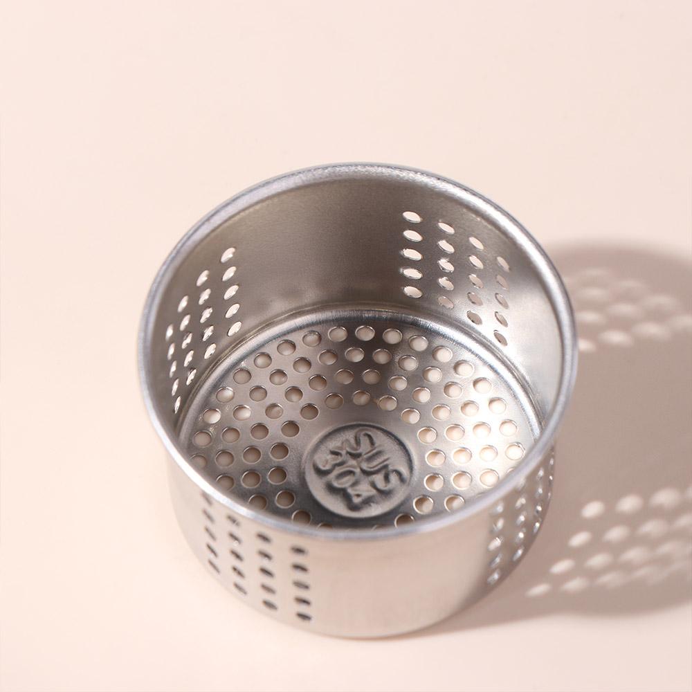 304 Stainless Steel Tea Water Separation Bottle Round Mouth Handhold Portable Bottle Couple