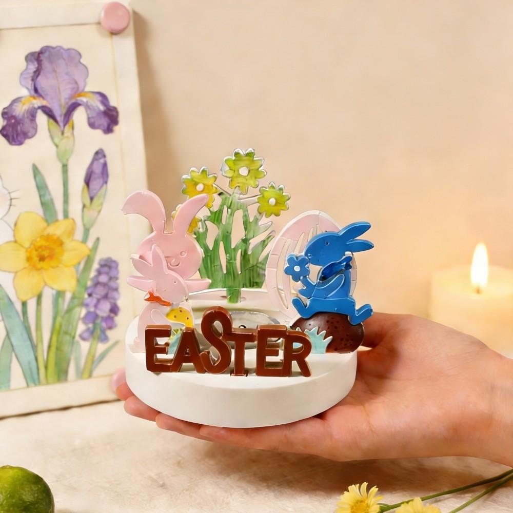 Flexible Easter Candle Holder Mold Heat Resistant DIY Decor Mold Spring Renewal Mold Home Gift