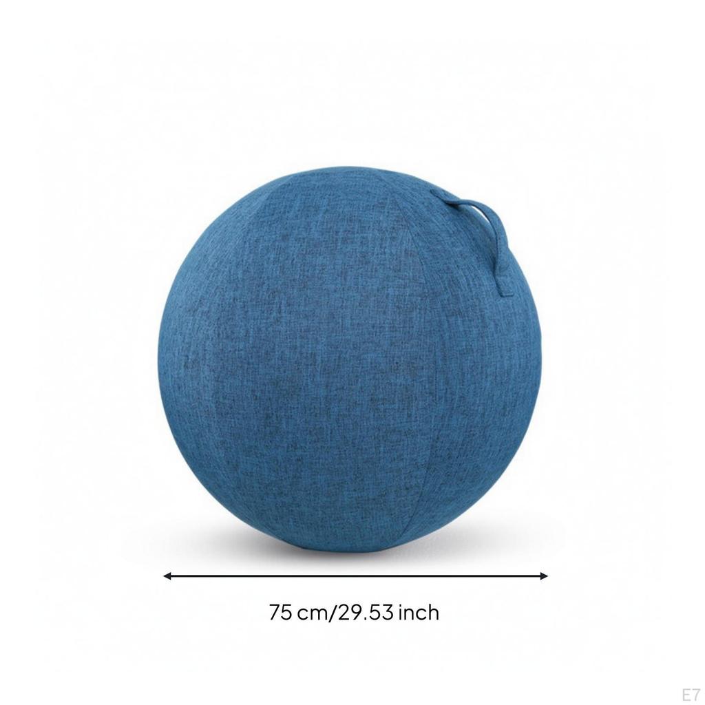 Exercise Ball Cover with Handle Woven Textured for Yogis, Pilates, Home Gym