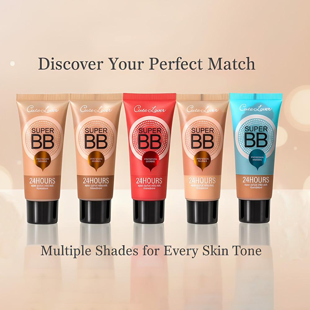 CUTELOVE 6 Colors BB Cream Foundation 24H Hydrating Smooth Natural Coverage Long Lasting