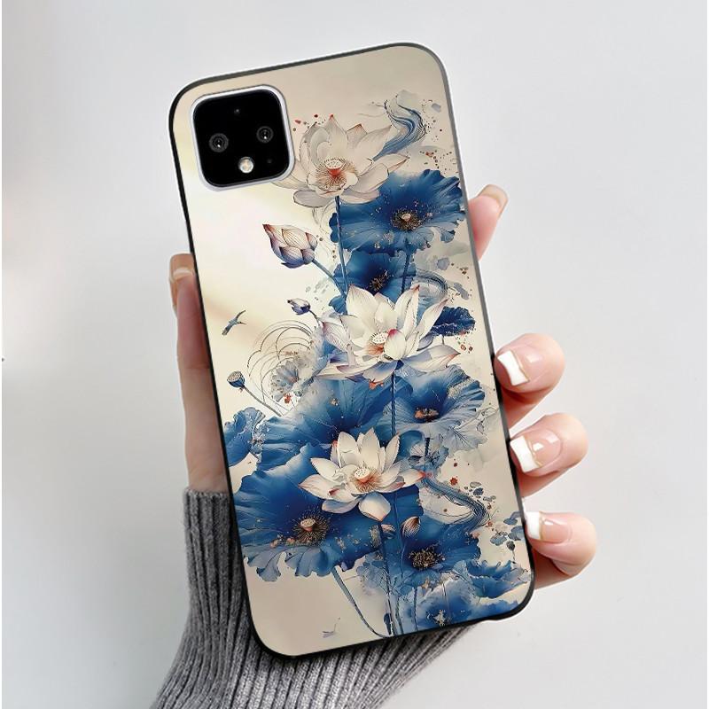 Casing For Google Pixel 4 / 4XL /4 XL Super-Thin Slim Case Aesthetic Luxury Cute Cool Boys Girls Black Matte Soft Silicone Cover