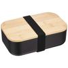 Pearl Metal Bento Box Lunch 1000ml Bamboo Lid Black Home Label D-460