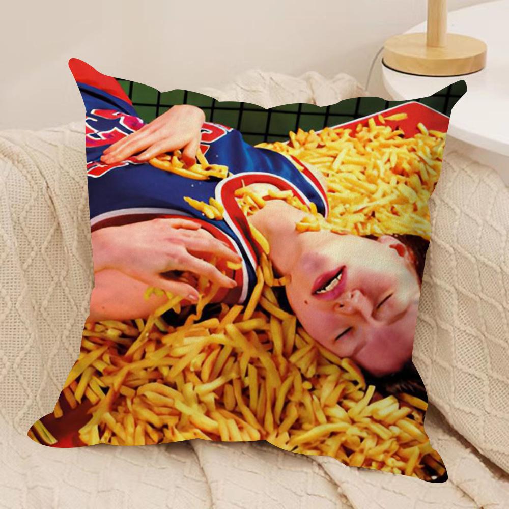 Fashion T-Toiletpaper Cushion Cover Soft Plush Fabric Double-Sided Printed Sofa Cushion Cover for All Seasons Home Decor Gift